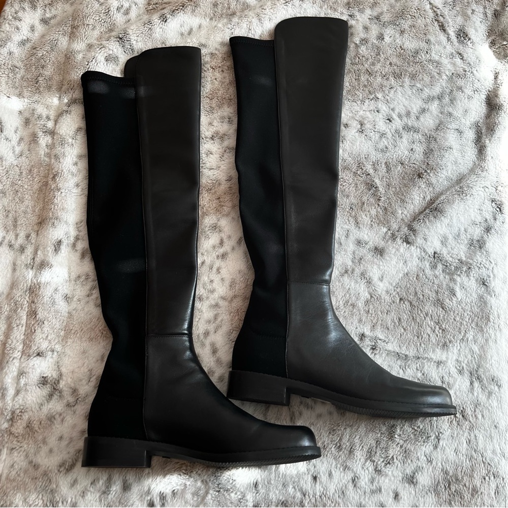 New Stuart Weitzman Nappa Leather 5050 Over the Knee Leather Boots sz 5.5 - Picture 6 of 15